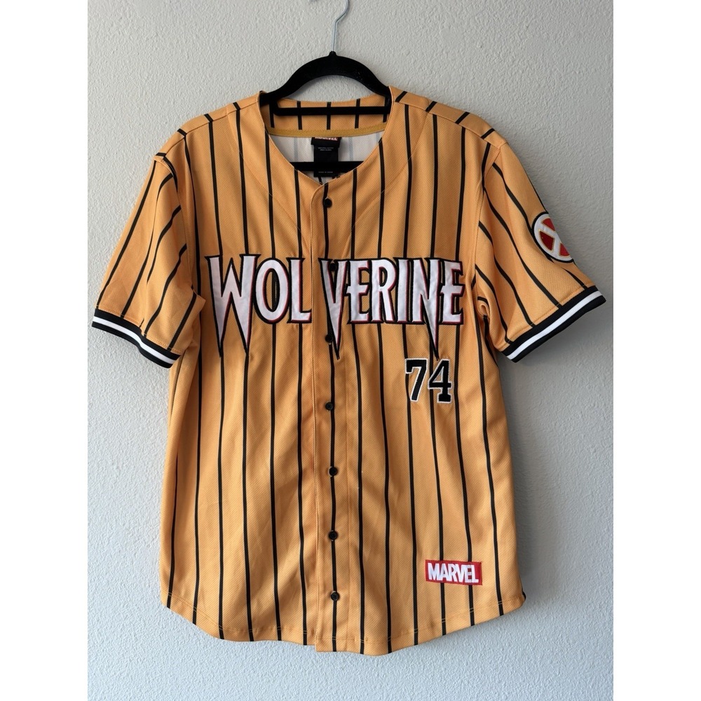 Marvel X-Men Wolverine Howlett Striped Baseball Jersey - BoxLunch Exclusive SM